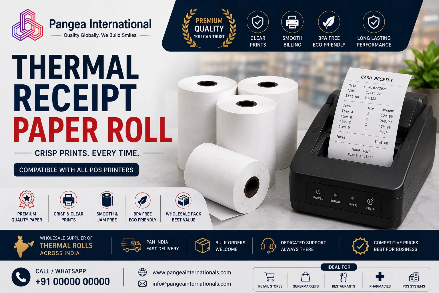 Thermal Receipt Paper Roll: Types, Sizes, and How to Choose the Right One for Your Business