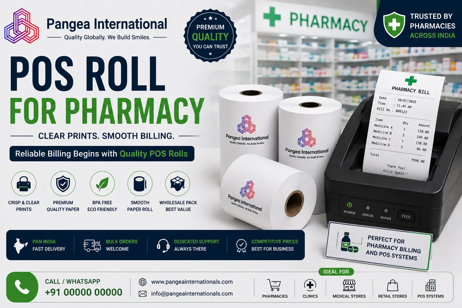POS Roll for Pharmacy in India: The Complete 2026 Buying Guide for Chemists & Medical Stores