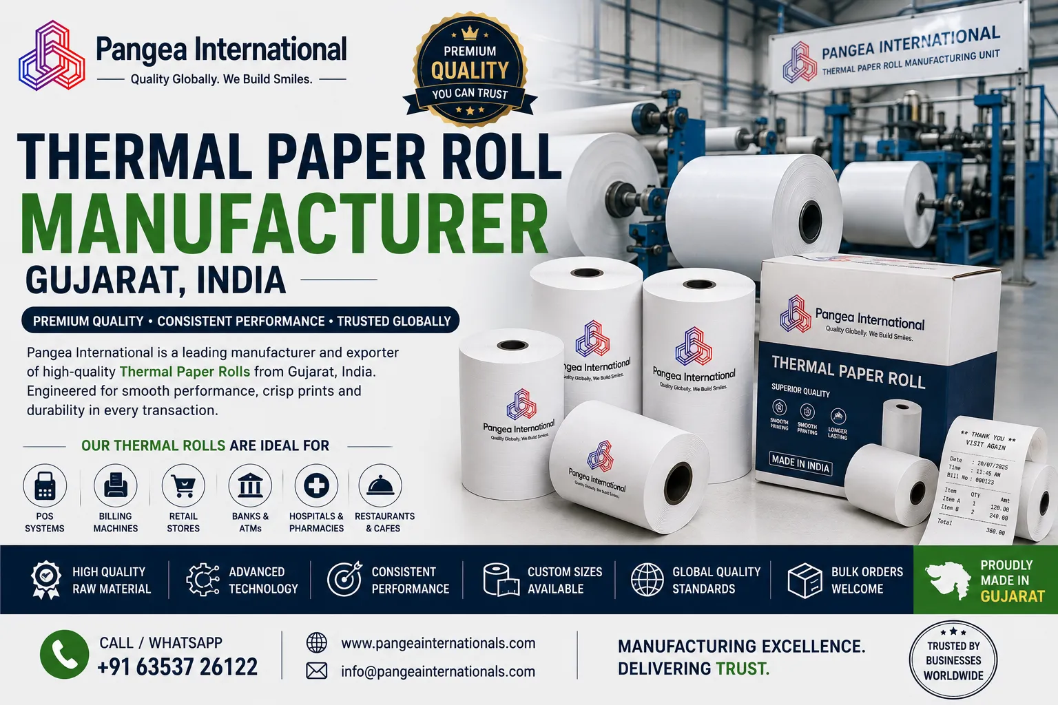 Thermal Paper Roll Manufacturer Gujarat: The Complete Sourcing Guide