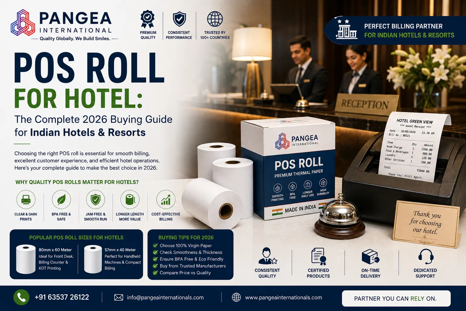 POS Roll for Hotel: The Complete 2026 Buying Guide for Indian Hotels & Resorts
