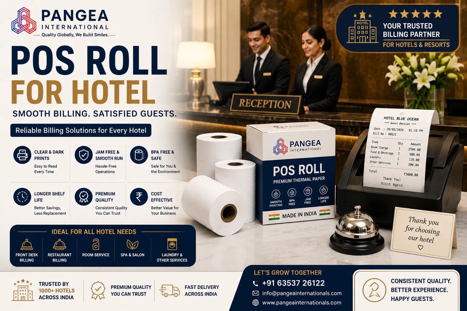 POS Roll for Hotel: The Complete 2026 Buying Guide for Indian Hotels & Resorts