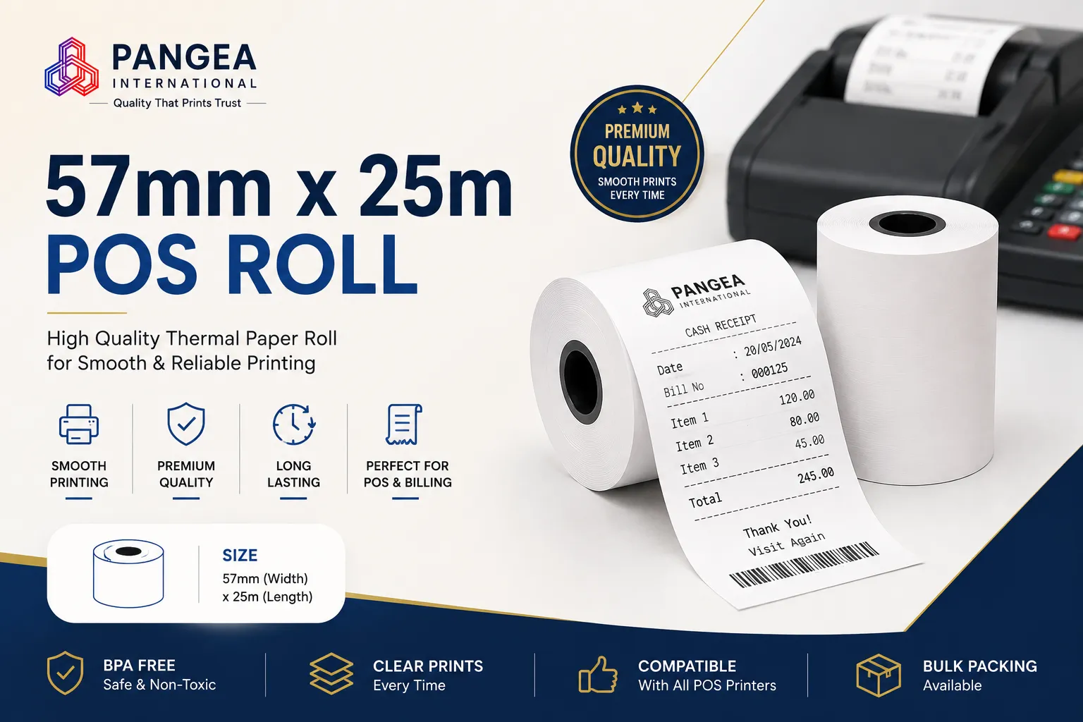 57mm x 25m POS Roll: The Complete Length Guide - 25m vs 40m and What the Numbers Actually Mean