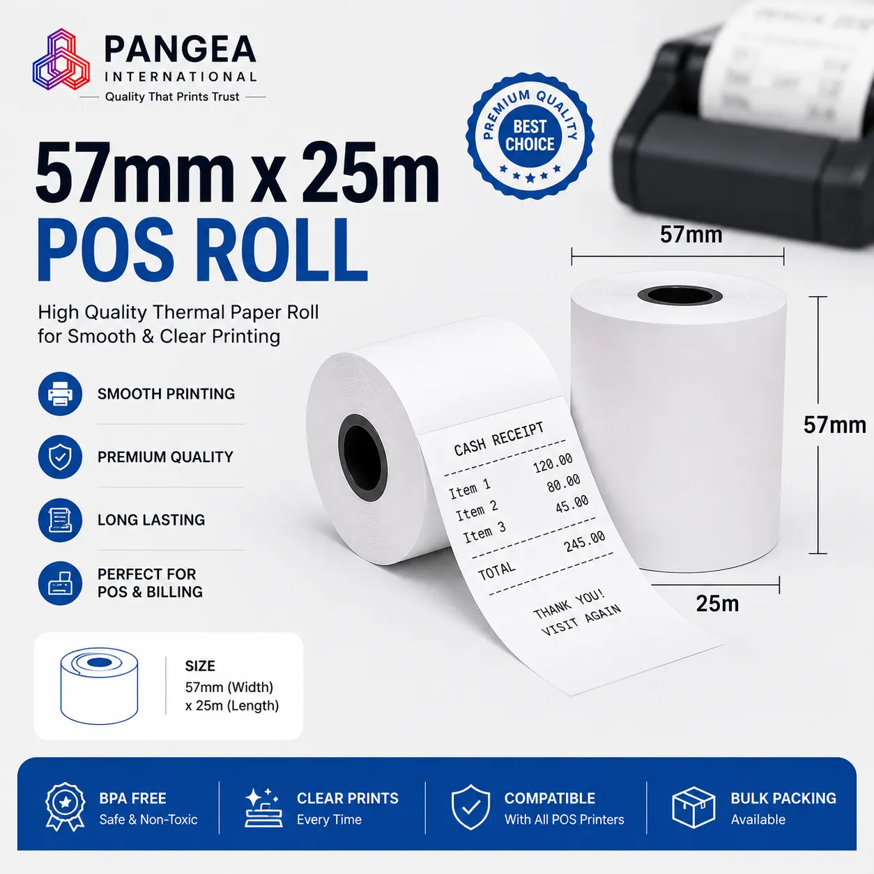57mm x 25m POS Roll: The Complete Length Guide - 25m vs 40m and What the Numbers Actually Mean