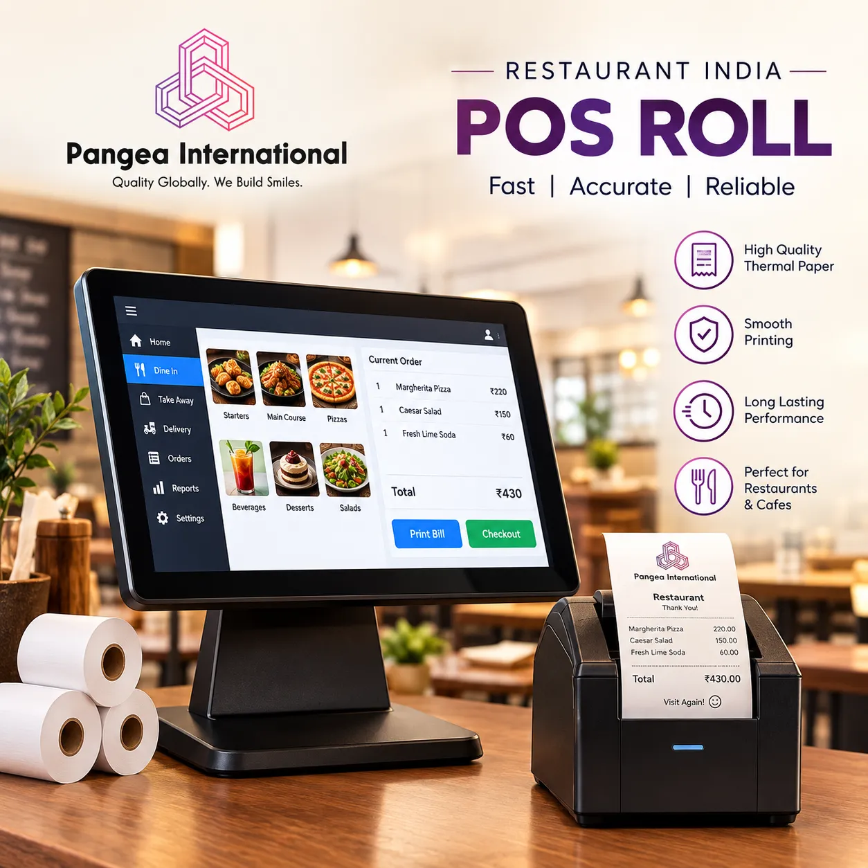 POS Roll for Restaurant India: Kitchen Rolls, Billing Rolls & BPA-Free Guide