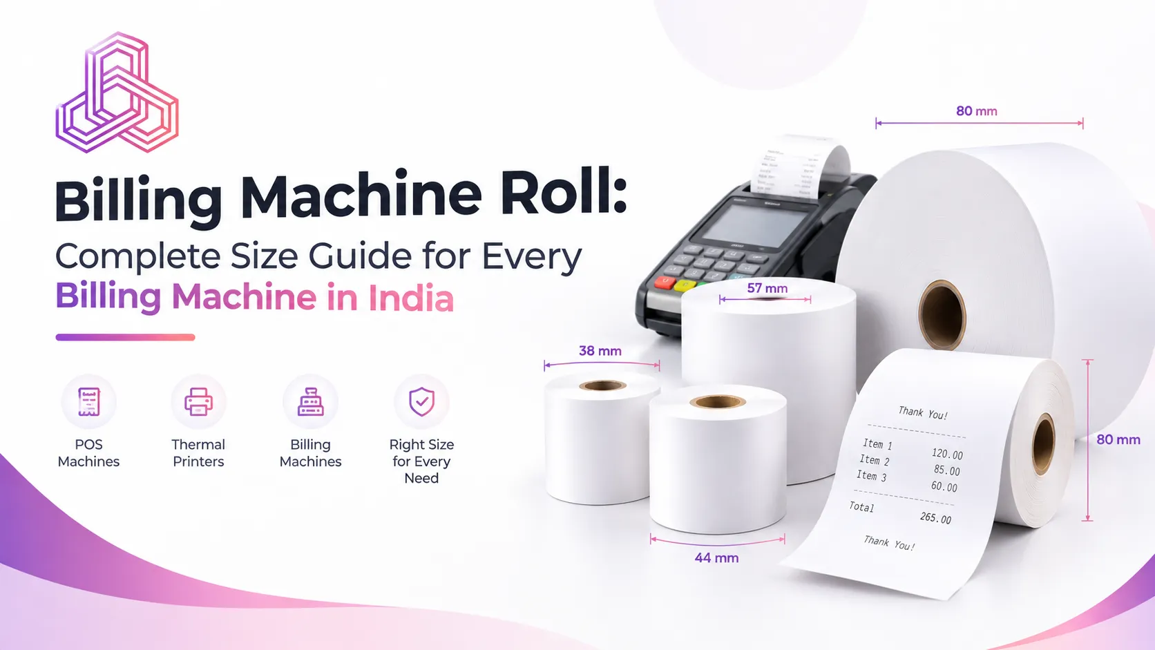 Billing Machine Roll: Complete Size Guide for Every Billing Machine in India